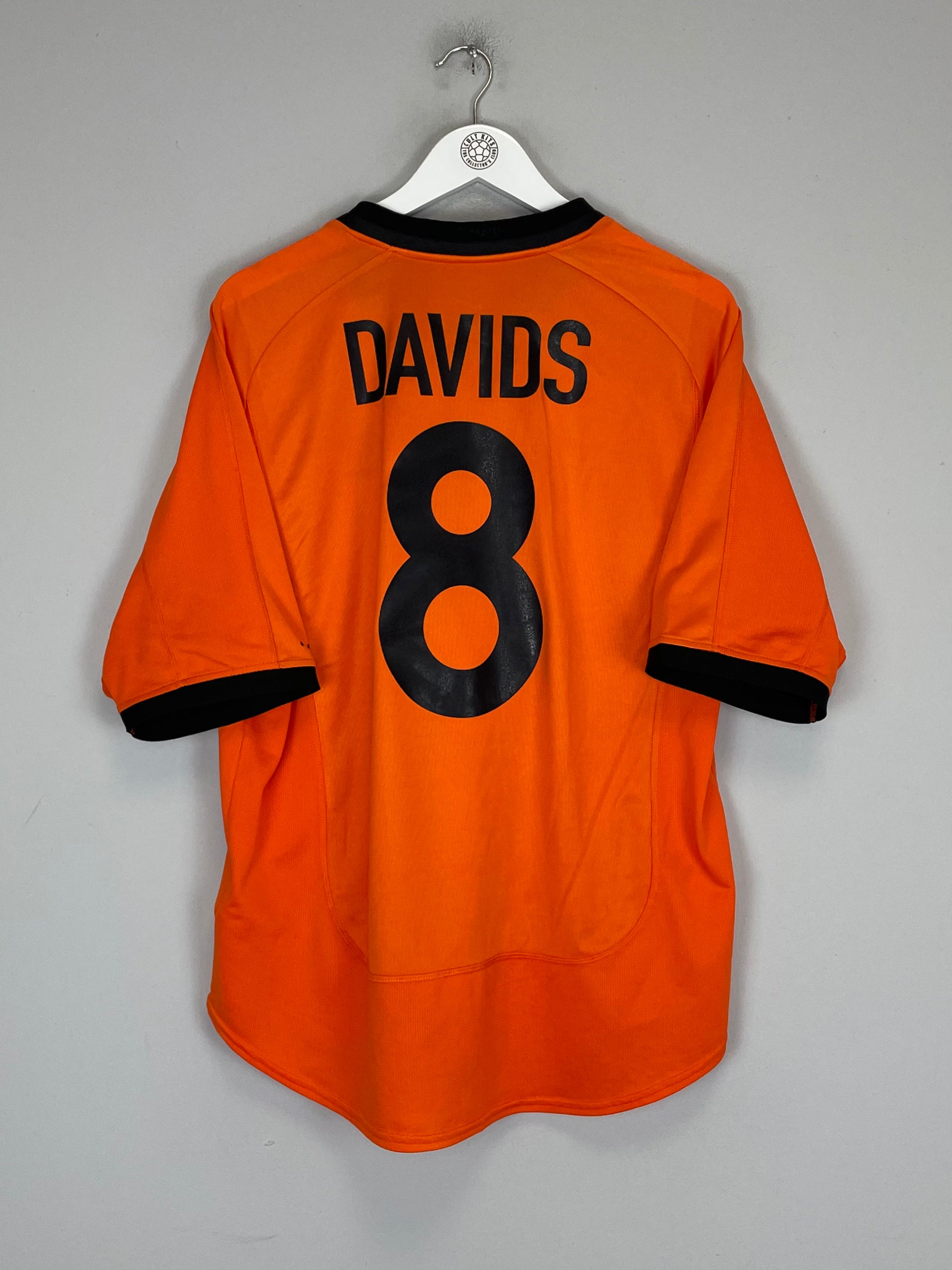 Shop 2000/02 NETHERLANDS DAVIDS #8 HOME SHIRT (L) NIKE, classic football shirts, vintage football shirts & retro soccer jerseys at Cult Kits