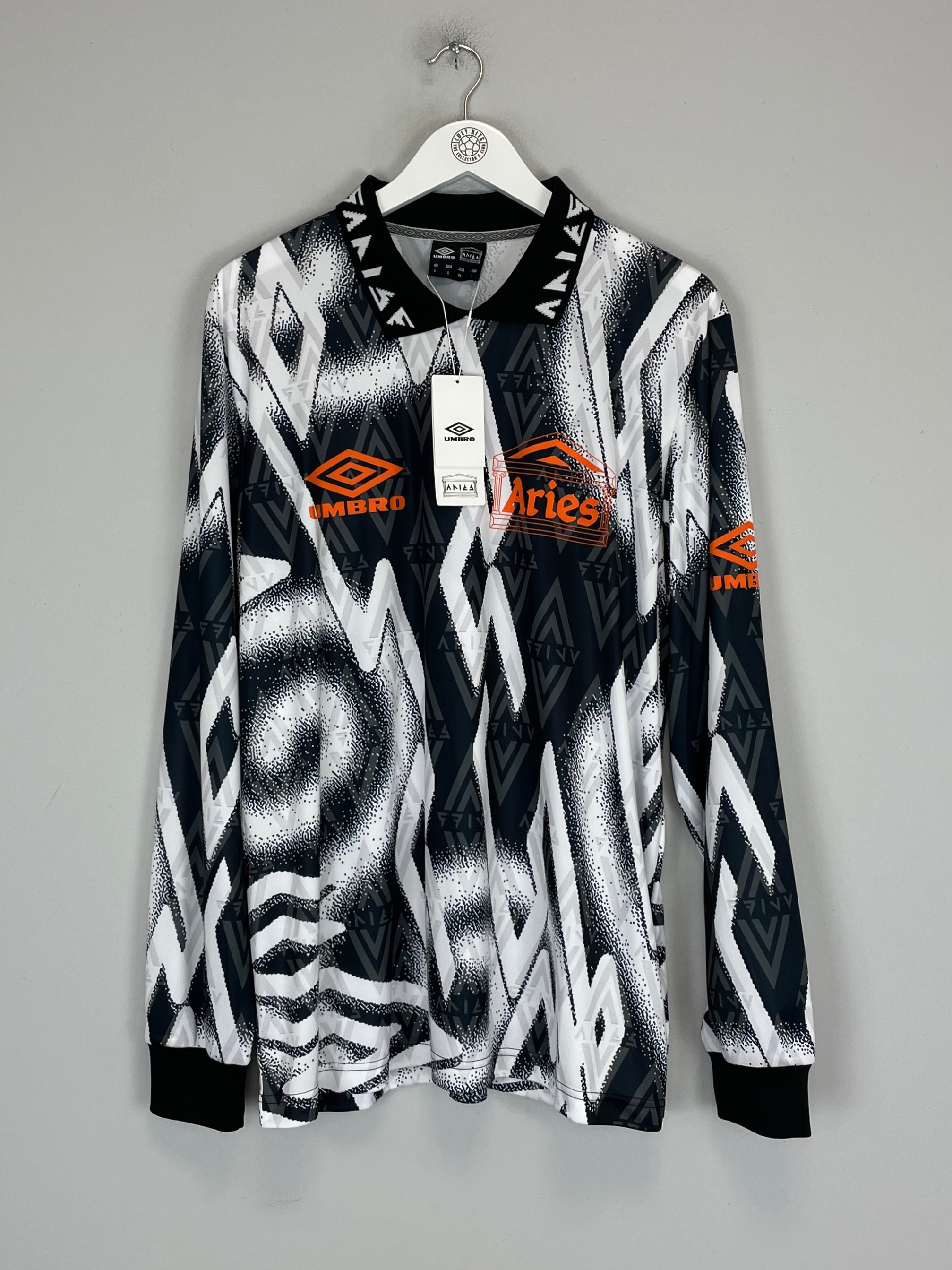 Shop ARIES X UMBRO *BNWT* L/S SHIRT (L), classic football shirts, vintage football shirts & retro soccer jerseys at Cult Kits