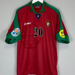 Shop 1996/97 PORTUGAL LUIS FIGO #20 *MINT* HOME SHIRT (L) OLYMPIC, classic football shirts, vintage football shirts & retro soccer jerseys at Cult Kits