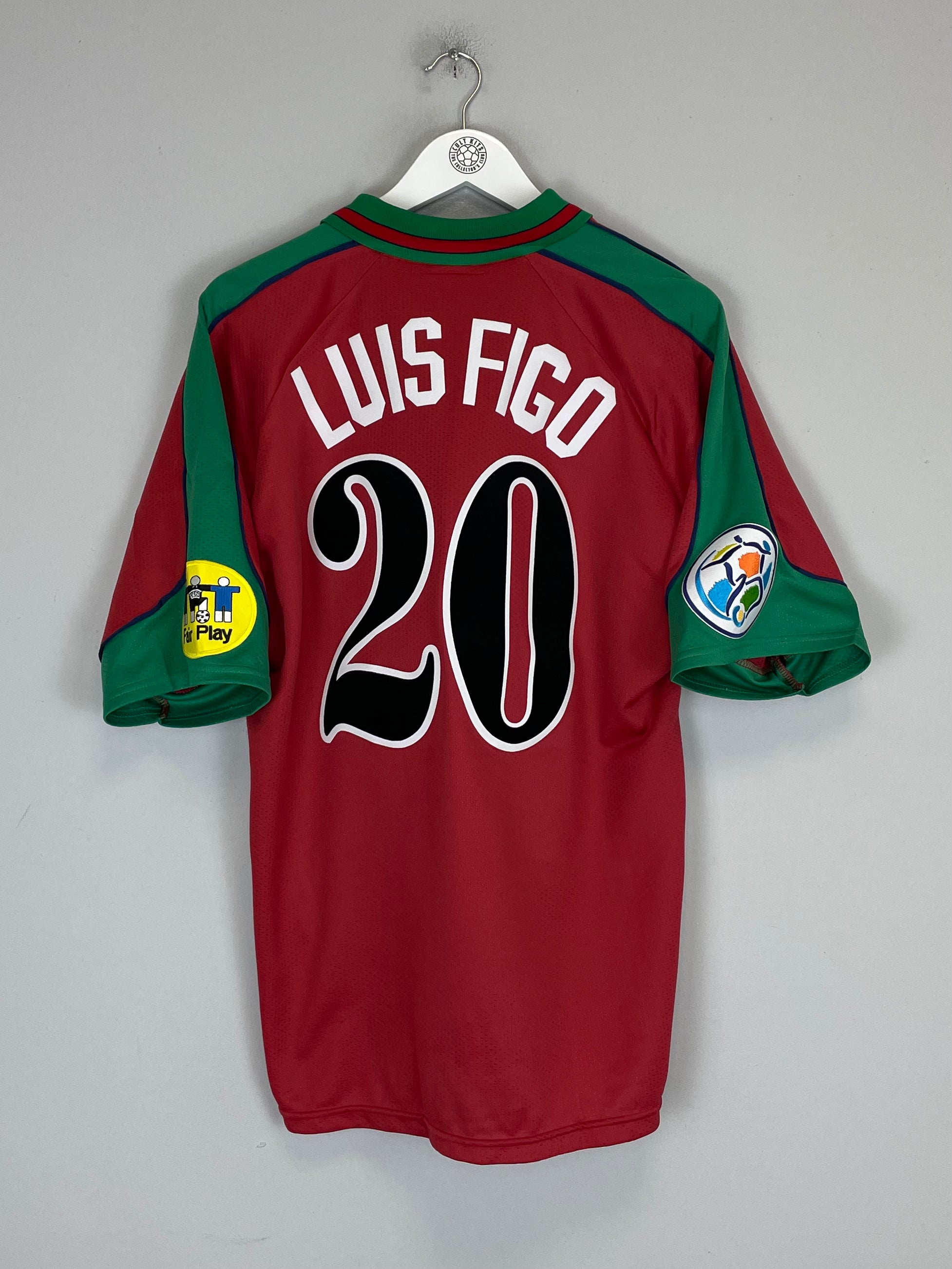 Shop 1996/97 PORTUGAL LUIS FIGO #20 *MINT* HOME SHIRT (L) OLYMPIC, classic football shirts, vintage football shirts & retro soccer jerseys at Cult Kits