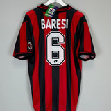 Shop 1995/96 AC MILAN BARESI #6 *BNWT* HOME SHIRT (L) LOTTO, classic football shirts, vintage football shirts & retro soccer jerseys at Cult Kits