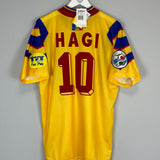 Shop 1996/98 ROMANIA HAGI #10 *BNWT* HOME SHIRT (L) ADIDAS, classic football shirts, vintage football shirts & retro soccer jerseys at Cult Kits