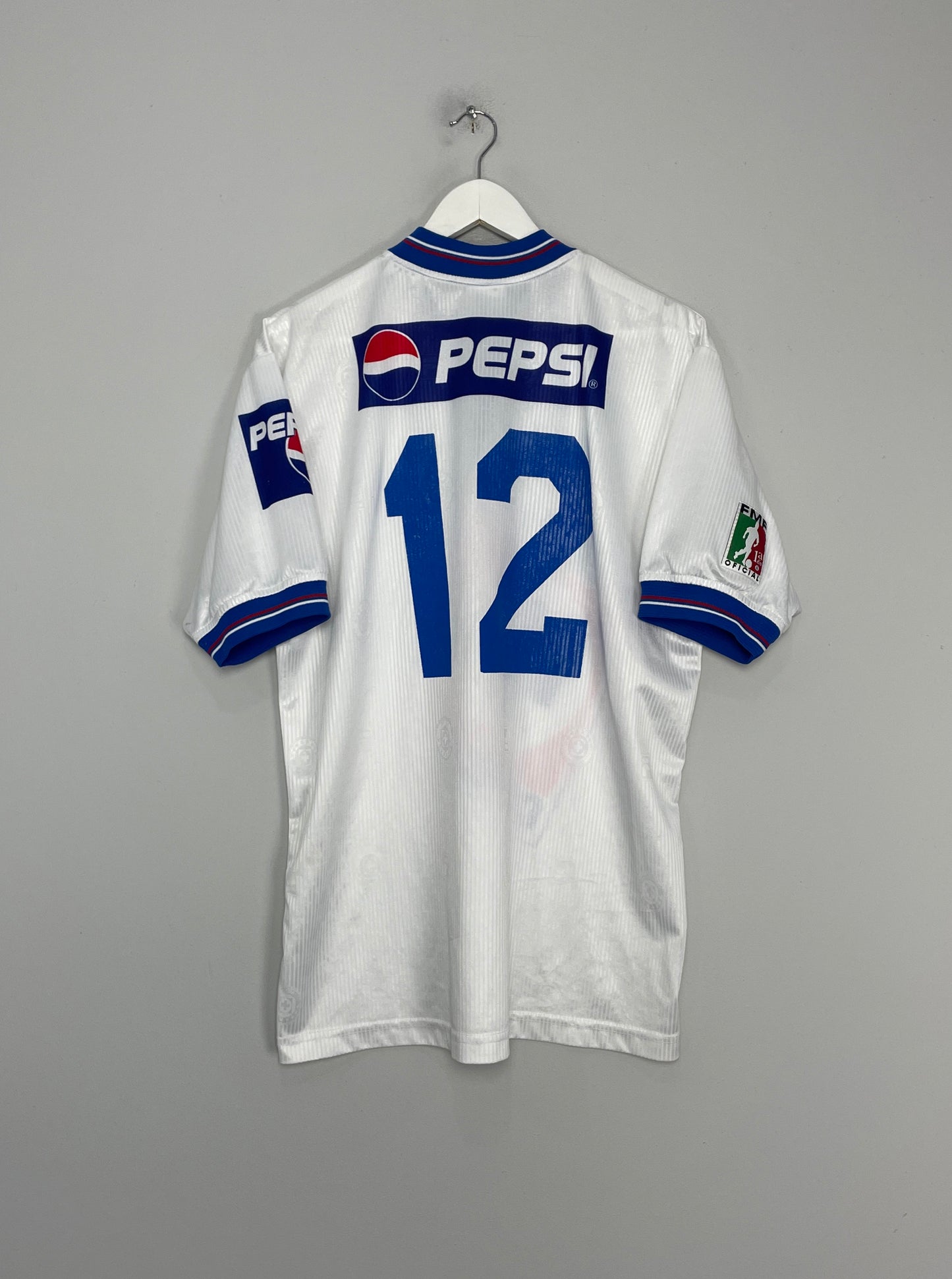 1999/00 CRUZ AZUL #12 HOME AWAY SHIRT (L) FILA