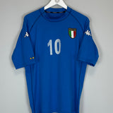 2002 ITALY TOTTI #10 HOME SHIRT (XL) KAPPA