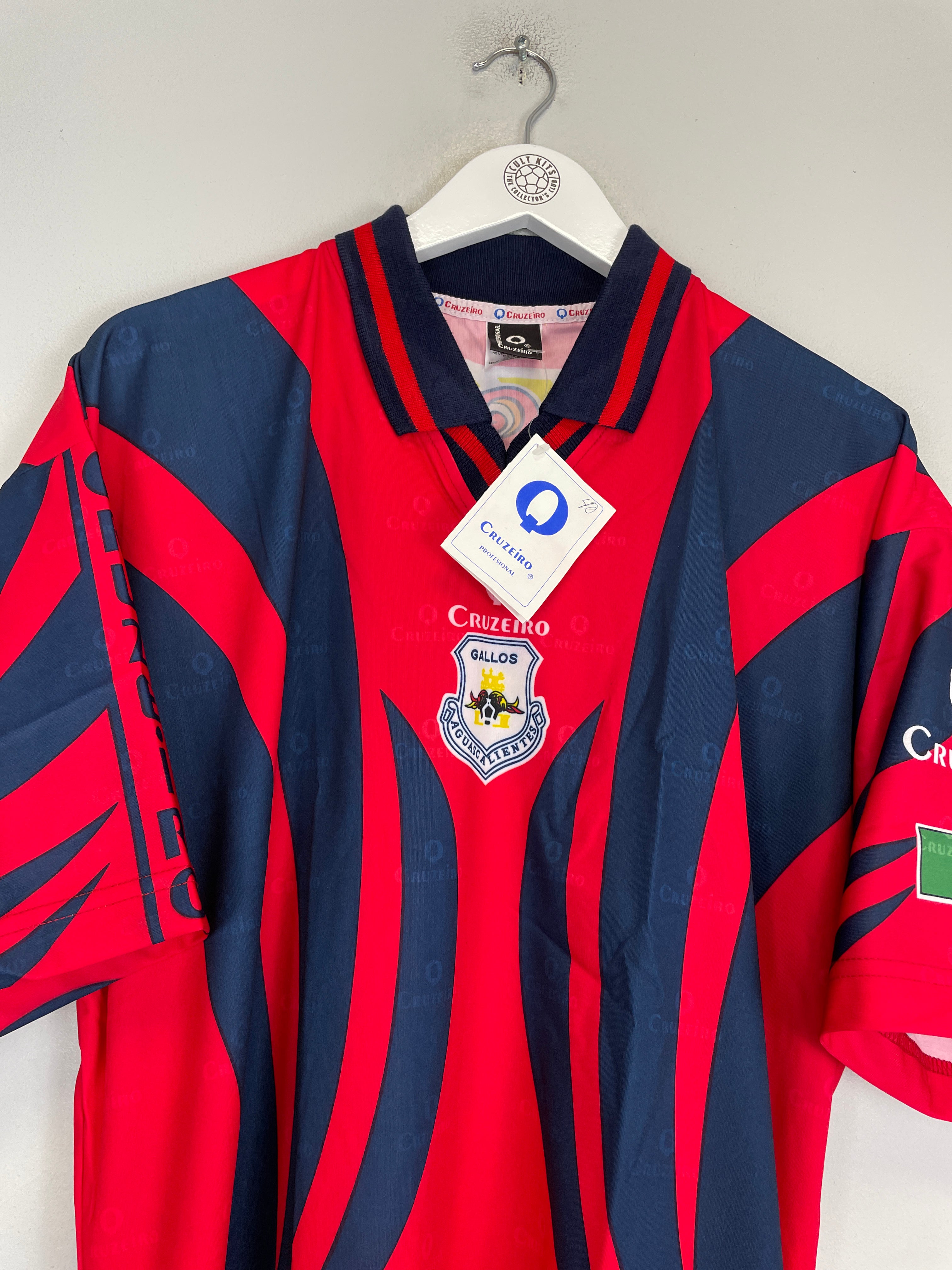 Shop 1997/98 GALLOS DE AGUASCALIENTES *BNWT* AWAY SHIRT (L) CRUZEIRO, classic football shirts, vintage football shirts & retro soccer jerseys at Cult Kits