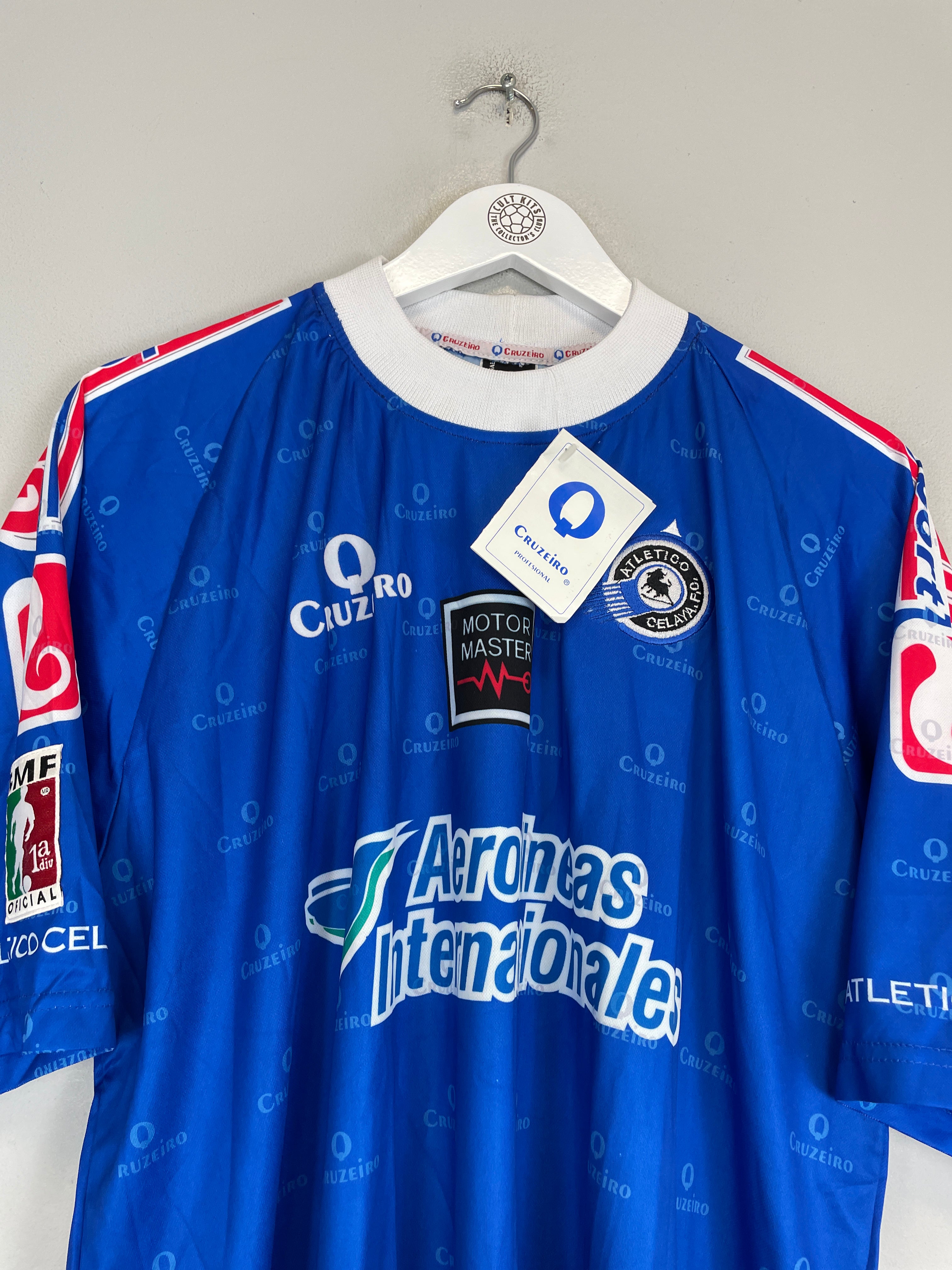 Shop 2002/03 ATLETICO CELAYA *BNWT* TRAINING SHIRT (L) CRUZEIRO, classic football shirts, vintage football shirts & retro soccer jerseys at Cult Kits