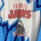 Shop 1992 JAWS X JAPANESE MOVIE MASHUP SHIRT (L) PIENNE, classic football shirts, vintage football shirts & retro soccer jerseys at Cult Kits