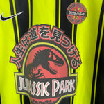 Shop 1997/98 JURASSIC PARK X JAPANESE MOVIE MASHUP *BNWT* L/S SHIRT (M) NIKE, classic football shirts, vintage football shirts & retro soccer jerseys at Cult Kits