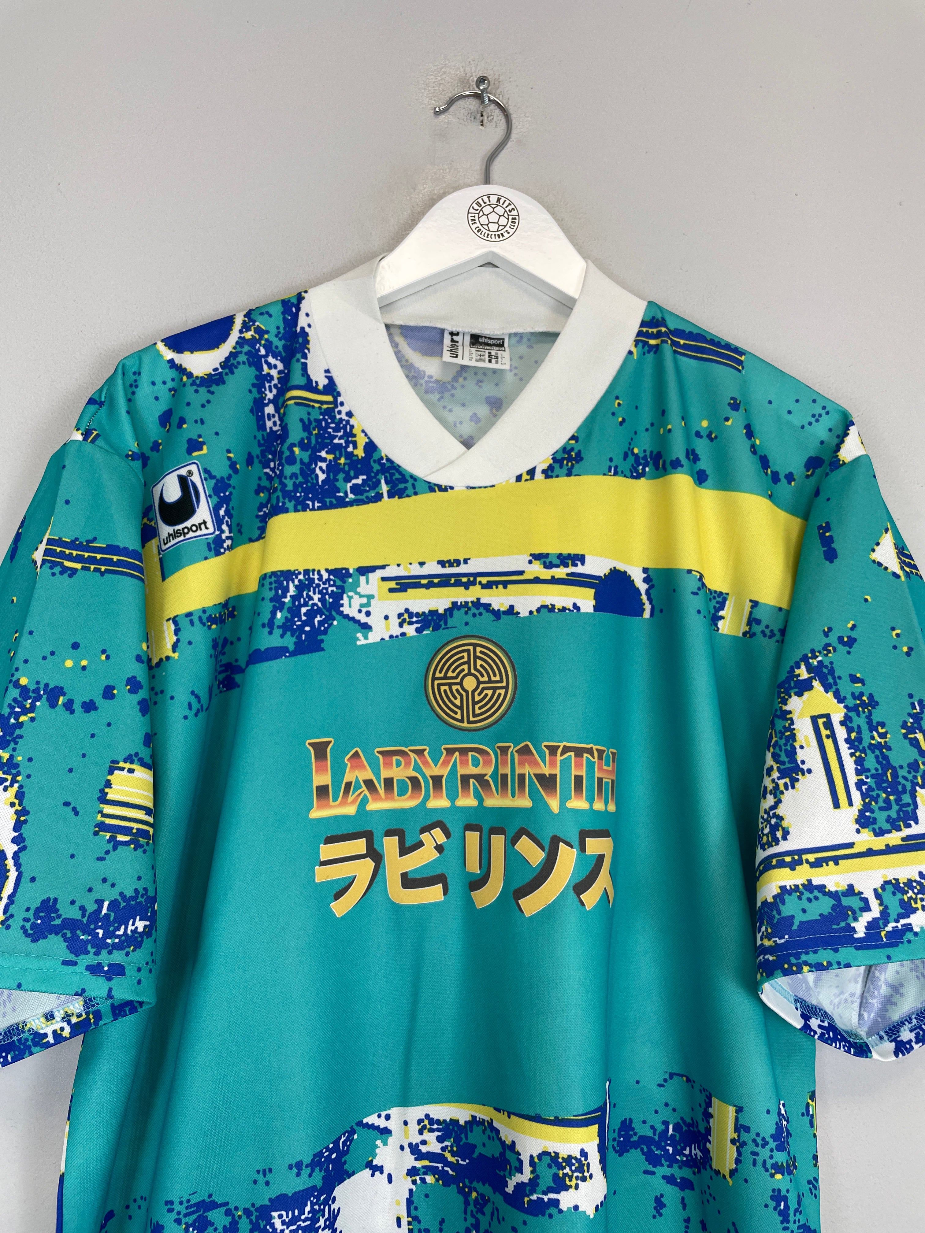 Shop 1992 LABYRINTH X JAPANESE MOVIE MASHUP SHIRT (XL) UHLSPORT, classic football shirts, vintage football shirts & retro soccer jerseys at Cult Kits