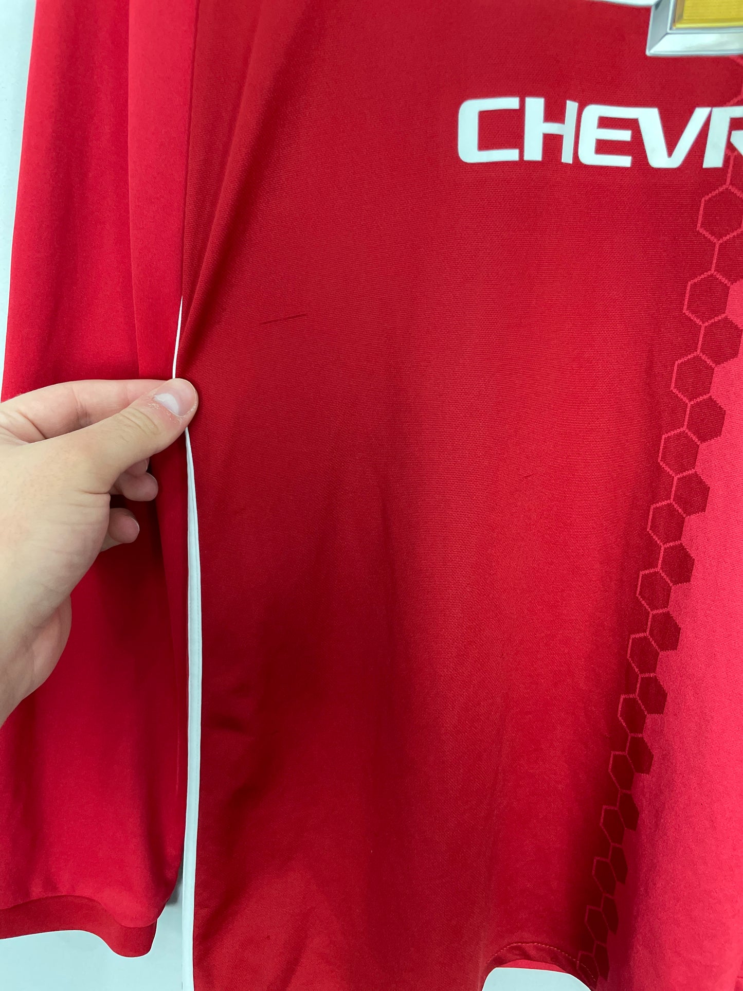 2016/17 MANCHESTER UNITED ROONEY #10 L/S HOME SHIRT (L) ADIDAS