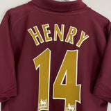 Shop 2005/06 ARSENAL HENRY #14 HOME SHIRT (L) NIKE, classic football shirts, vintage football shirts & retro soccer jerseys at Cult Kits