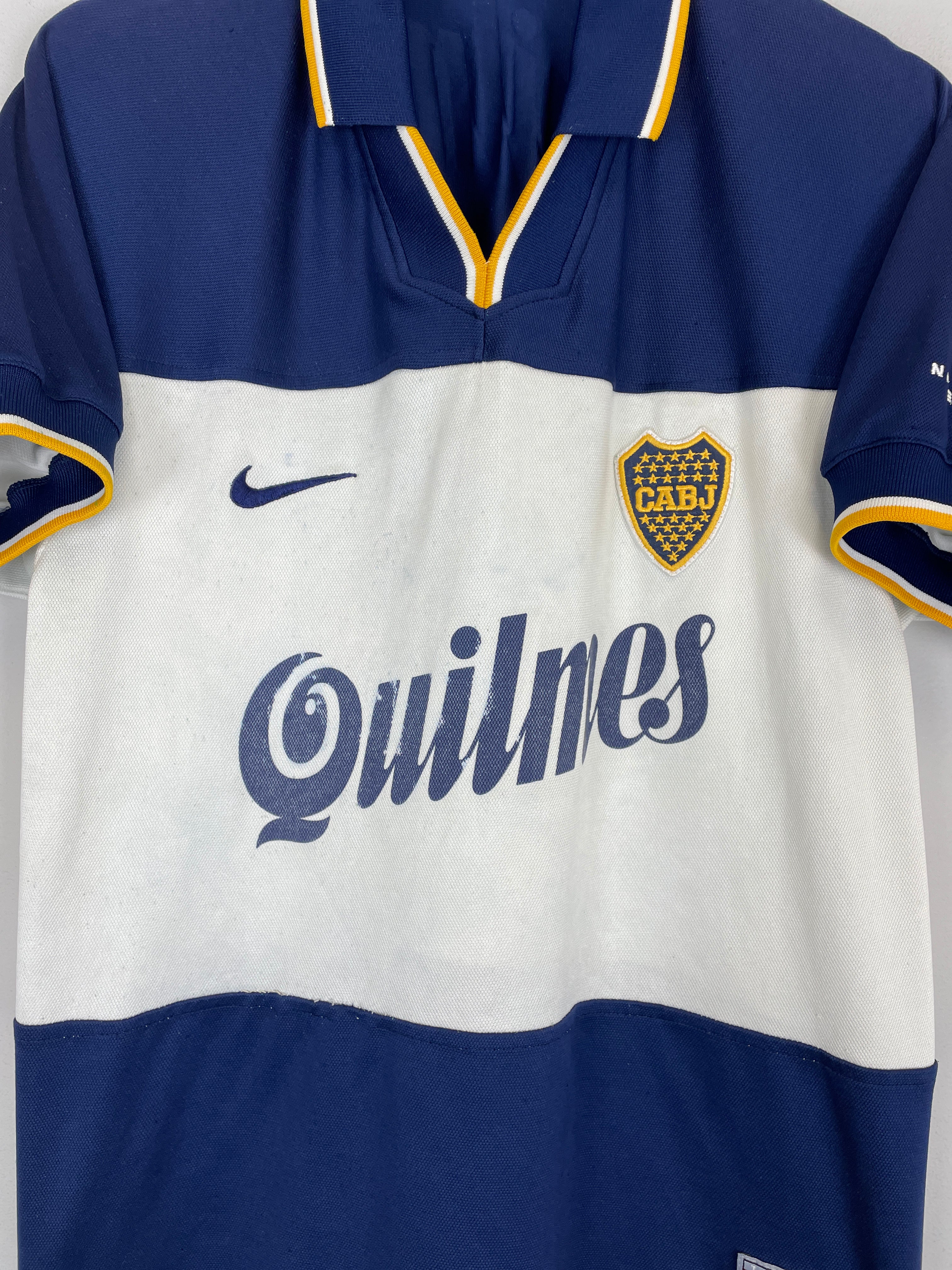 Shop 1998/99 BOCA JUNIORS AWAY SHIRT (S) NIKE, classic football shirts, vintage football shirts & retro soccer jerseys at Cult Kits