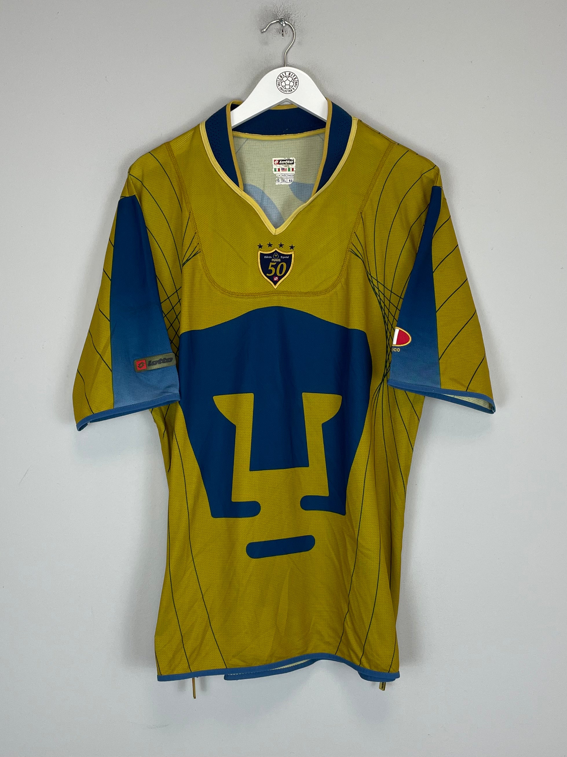 Shop 2003/04 UNAM PUMAS *50 YEARS* SPECIAL SHIRT (XL) LOTTO, classic football shirts, vintage football shirts & retro soccer jerseys at Cult Kits