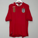 Shop 2006/08 ENGLAND LAMPARD #8 AWAY SHIRT (XXL) UMBRO, classic football shirts, vintage football shirts & retro soccer jerseys at Cult Kits