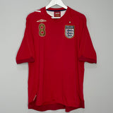 Shop 2006/08 ENGLAND LAMPARD #8 AWAY SHIRT (XXL) UMBRO, classic football shirts, vintage football shirts & retro soccer jerseys at Cult Kits