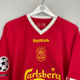 2001/03 LIVERPOOL HYYPIA #4 C/L HOME SHIRT (XL) REEBOK