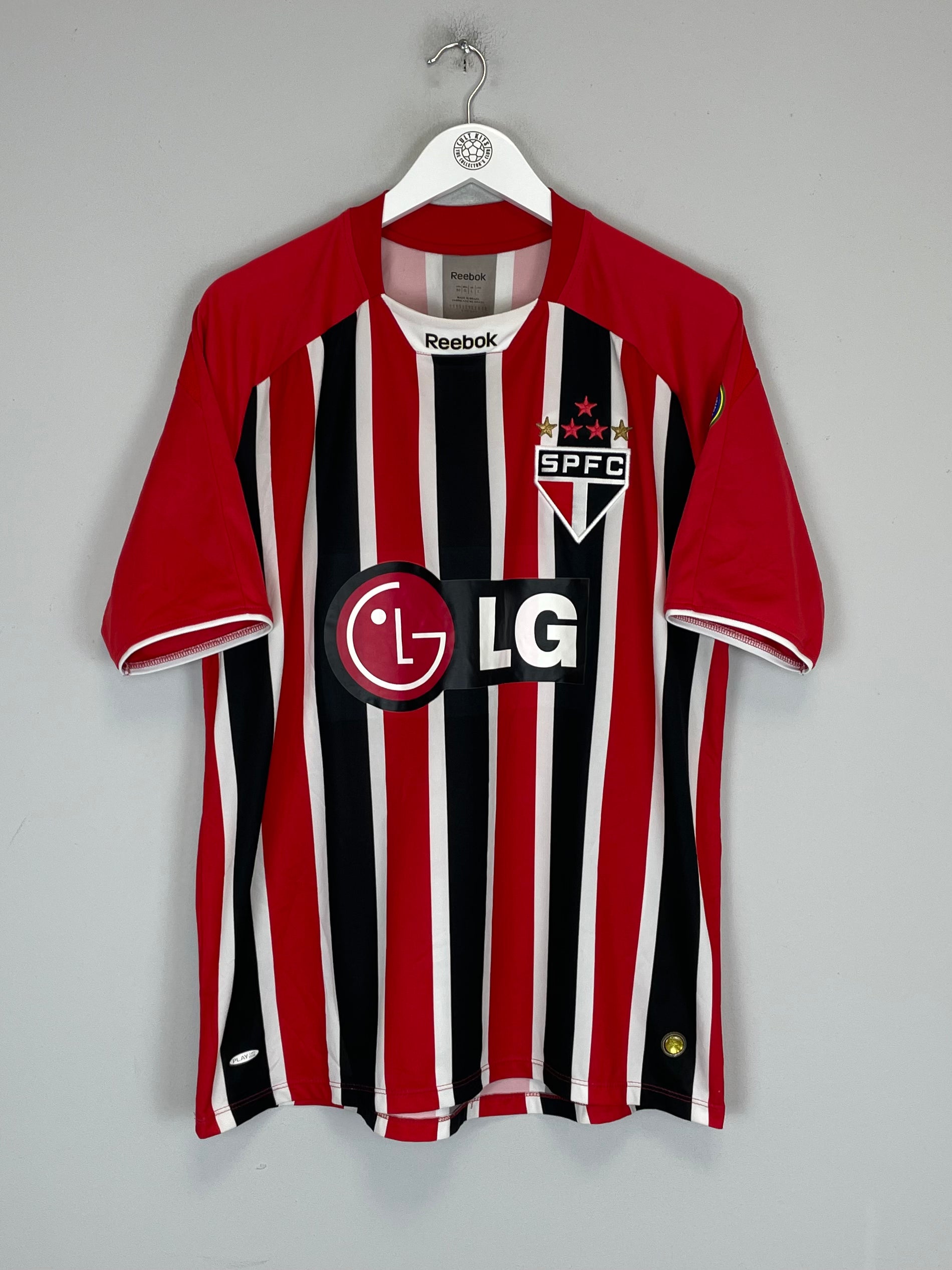 Shop 2009 SAO PAULO #10 (HERNANES) AWAY SHIRT (L) REEBOK, classic football shirts, vintage football shirts & retro soccer jerseys at Cult Kits
