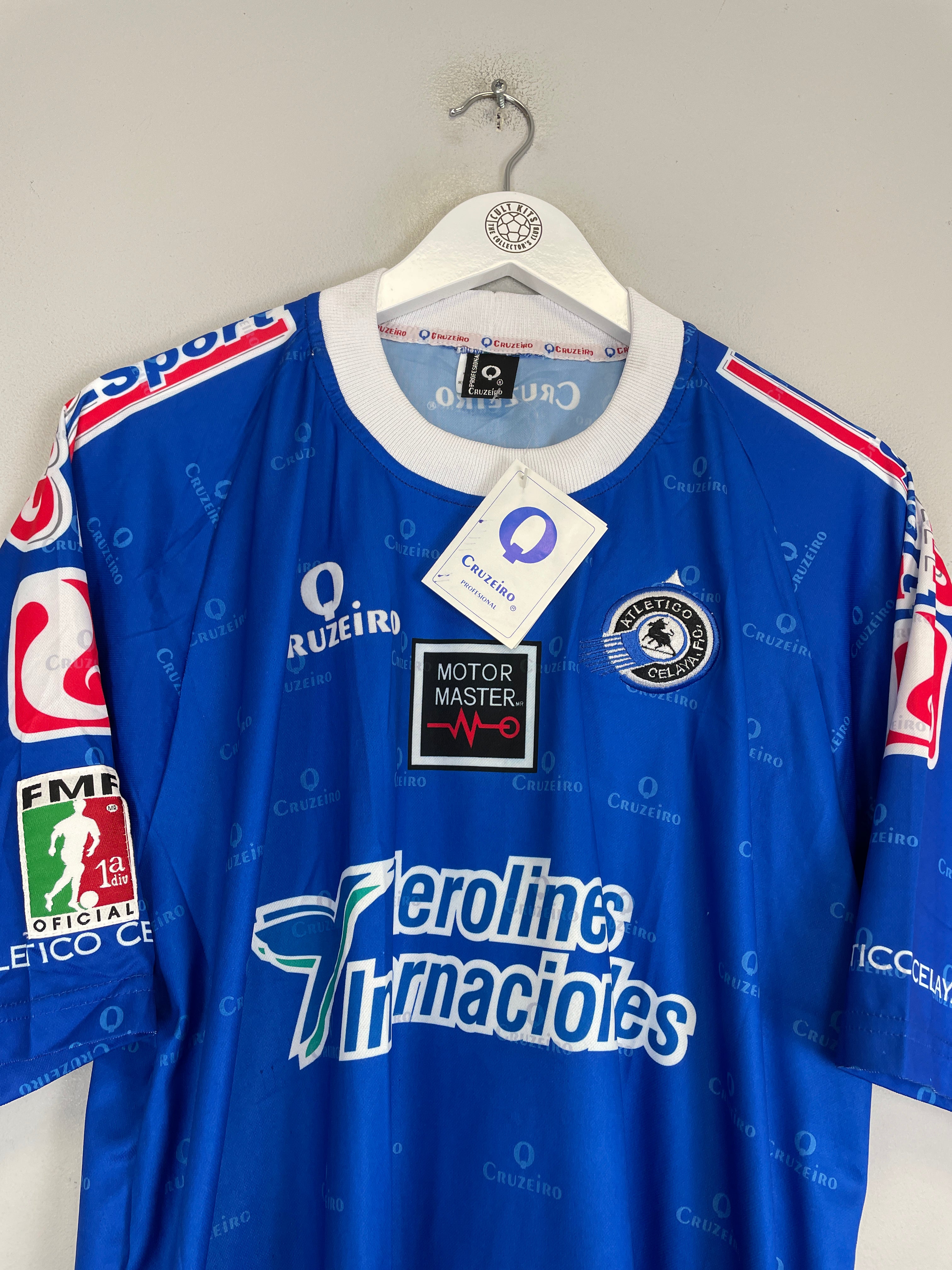 Shop 2002/03 ATLETICO CELAYA *BNWT* TRAINING SHIRT (XL) CRUZEIRO, classic football shirts, vintage football shirts & retro soccer jerseys at Cult Kits