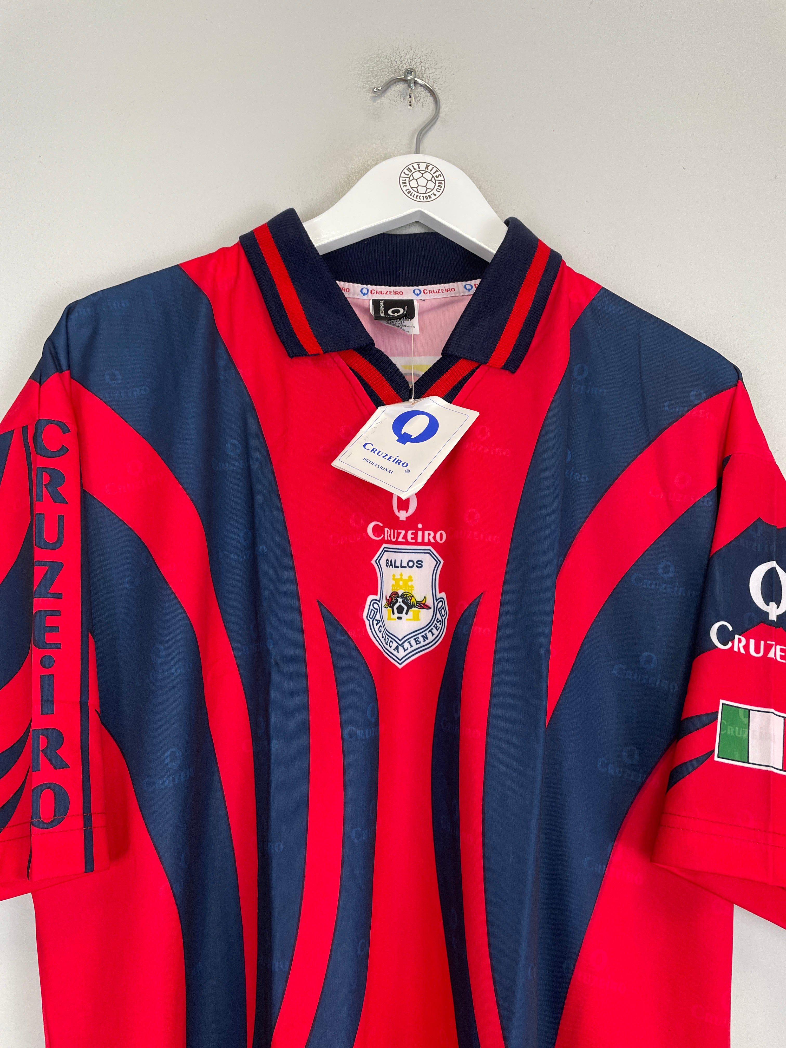 Shop 1997/98 GALLOS DE AGUASCALIENTES *BNWT* AWAY SHIRT (L) CRUZEIRO, classic football shirts, vintage football shirts & retro soccer jerseys at Cult Kits