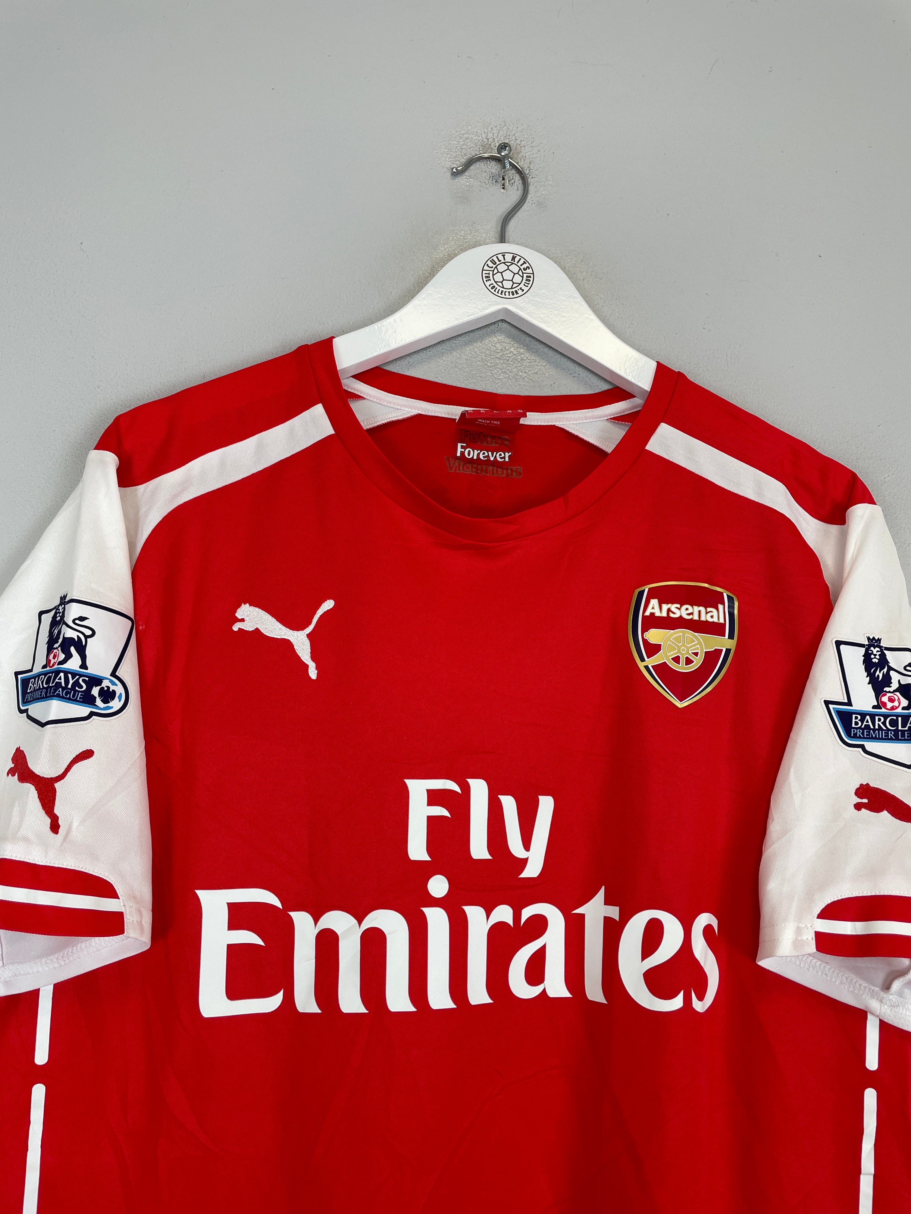 Shop 2014/15 ARSENAL KOSCIELNY #6 HOME SHIRT (XL) PUMA, classic football shirts, vintage football shirts & retro soccer jerseys at Cult Kits