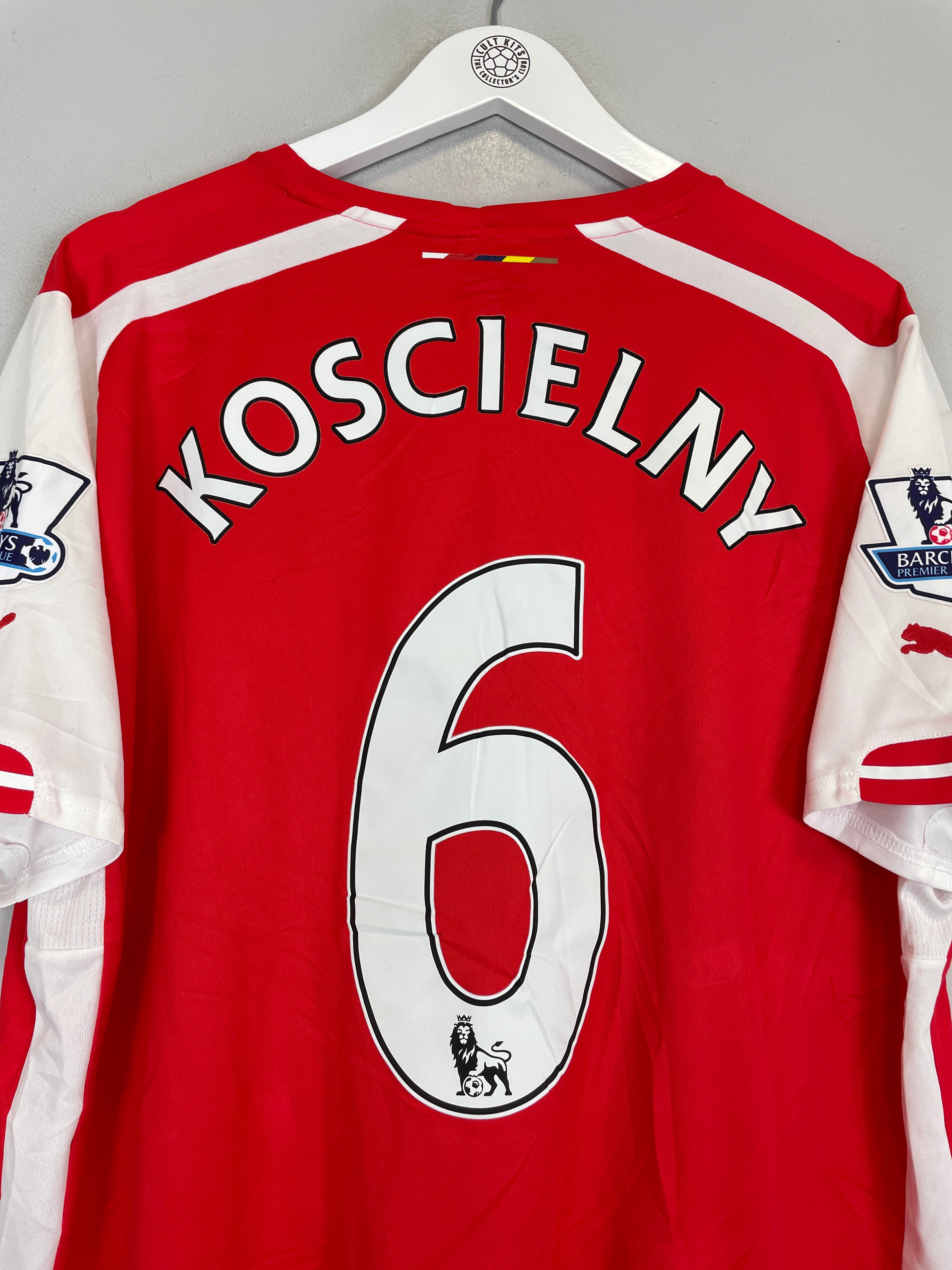 Shop 2014/15 ARSENAL KOSCIELNY #6 HOME SHIRT (XL) PUMA, classic football shirts, vintage football shirts & retro soccer jerseys at Cult Kits