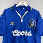 Shop 1995/97 CHELSEA GULLIT #10 HOME SHIRT (M) UMBRO, classic football shirts, vintage football shirts & retro soccer jerseys at Cult Kits