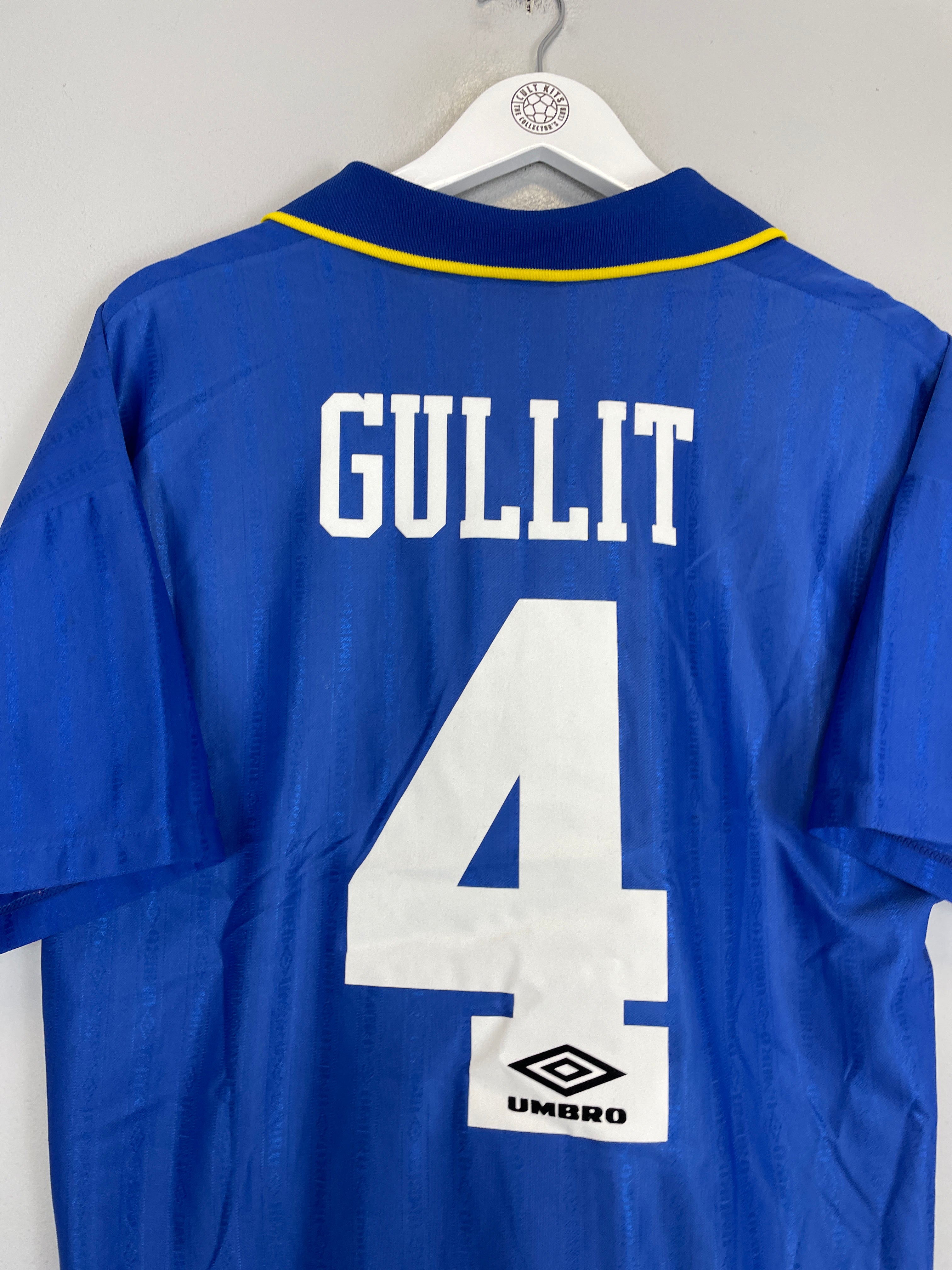 Shop 1995/97 CHELSEA GULLIT #10 HOME SHIRT (M) UMBRO, classic football shirts, vintage football shirts & retro soccer jerseys at Cult Kits
