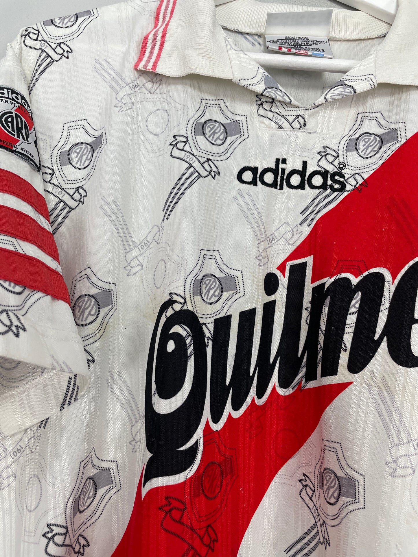 1996/98 RIVER PLATE #23 HOME SHIRT (M) ADIDAS