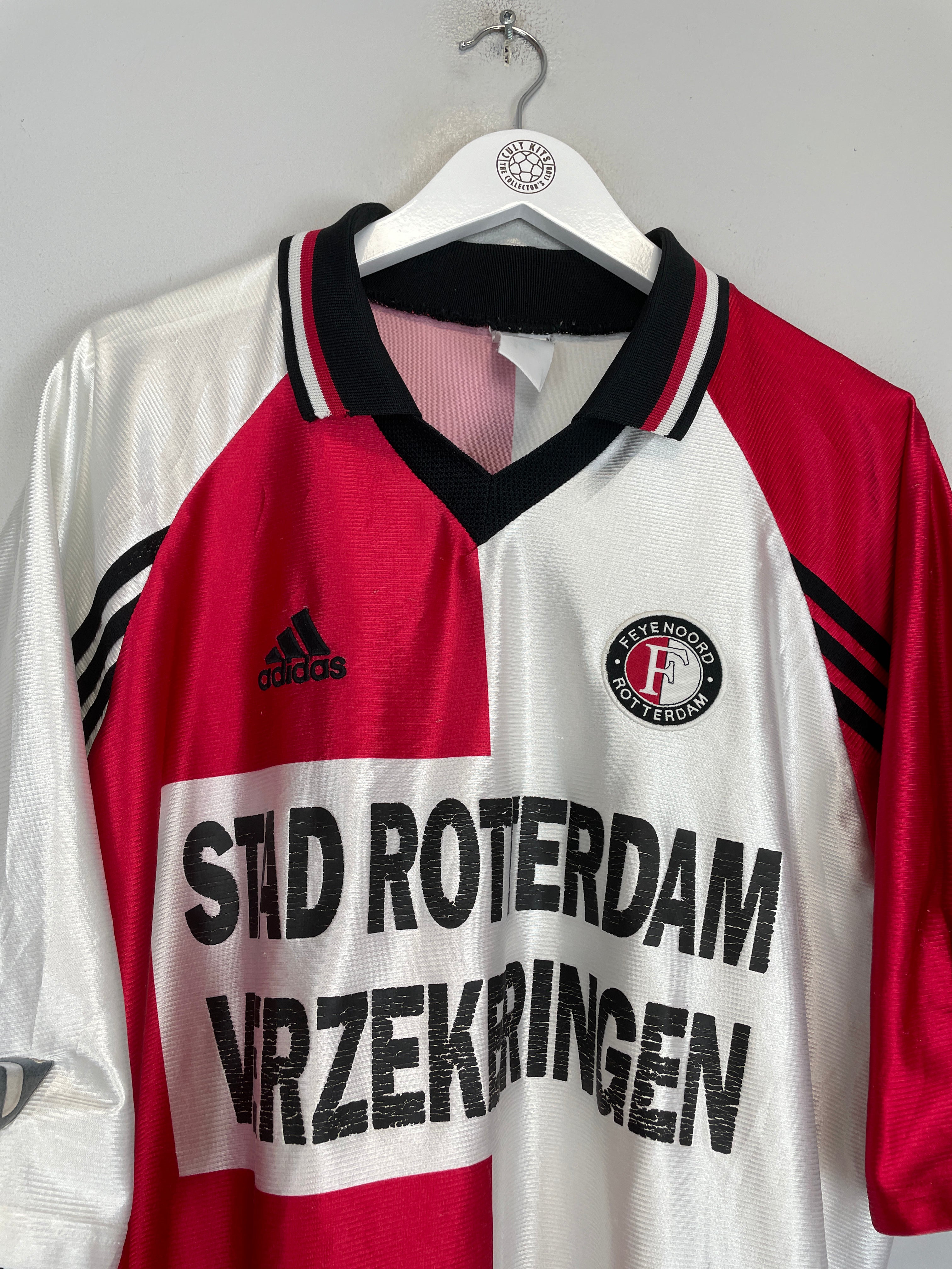 Shop 1998/99 FEYENOORD HOME SHIRT (XL) ADIDAS, classic football shirts, vintage football shirts & retro soccer jerseys at Cult Kits