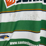 2000/01 SANTOS LAGUNA LOPEZ #2 *MATCH ISSUE+SIGNED* HOME SHIRT (XL) CORONA SPORT