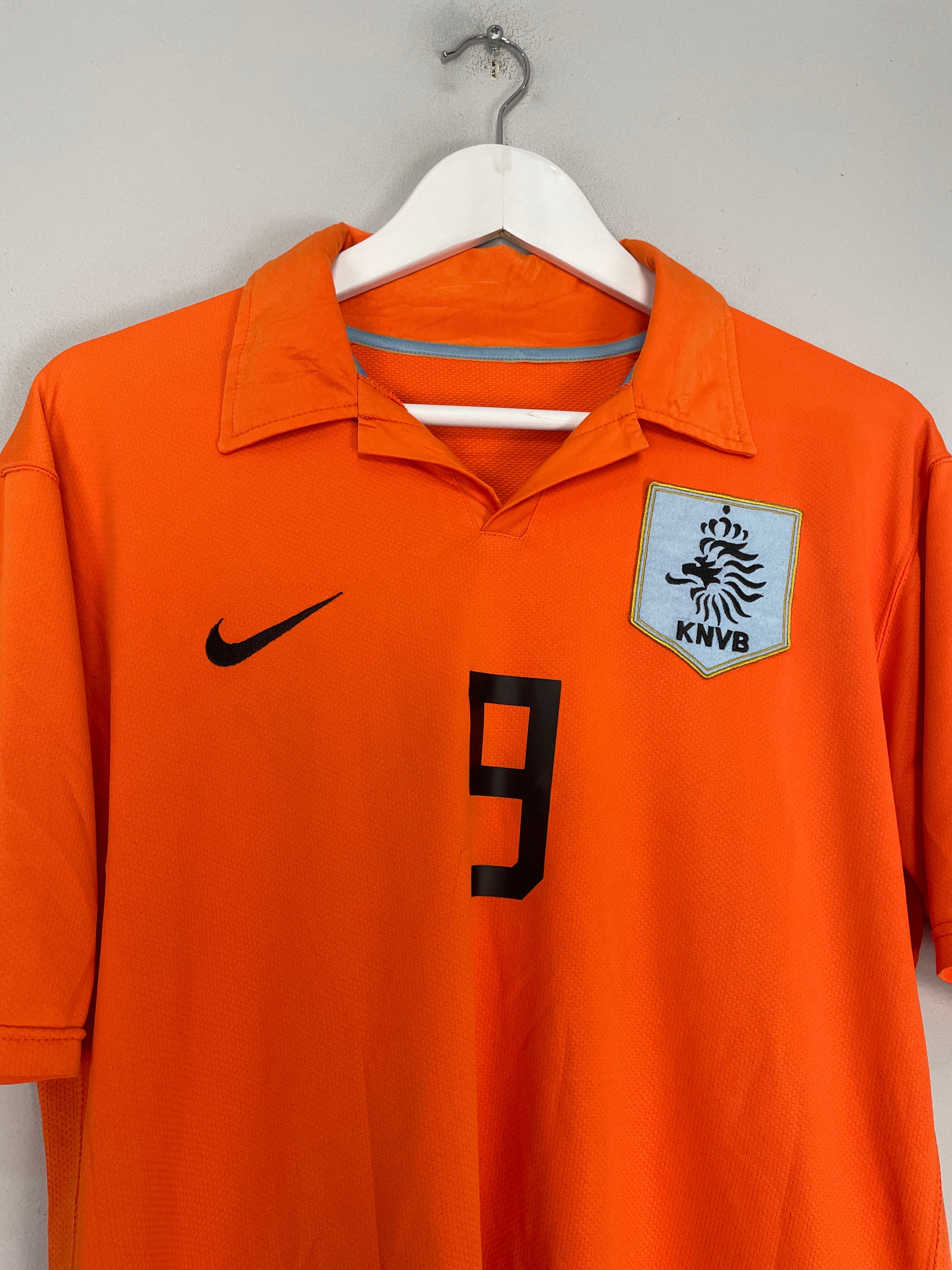 Shop 2006/08 NETHERLANDS V.NISTELROOY #9 HOME SHIRT (M) NIKE, classic football shirts, vintage football shirts & retro soccer jerseys at Cult Kits