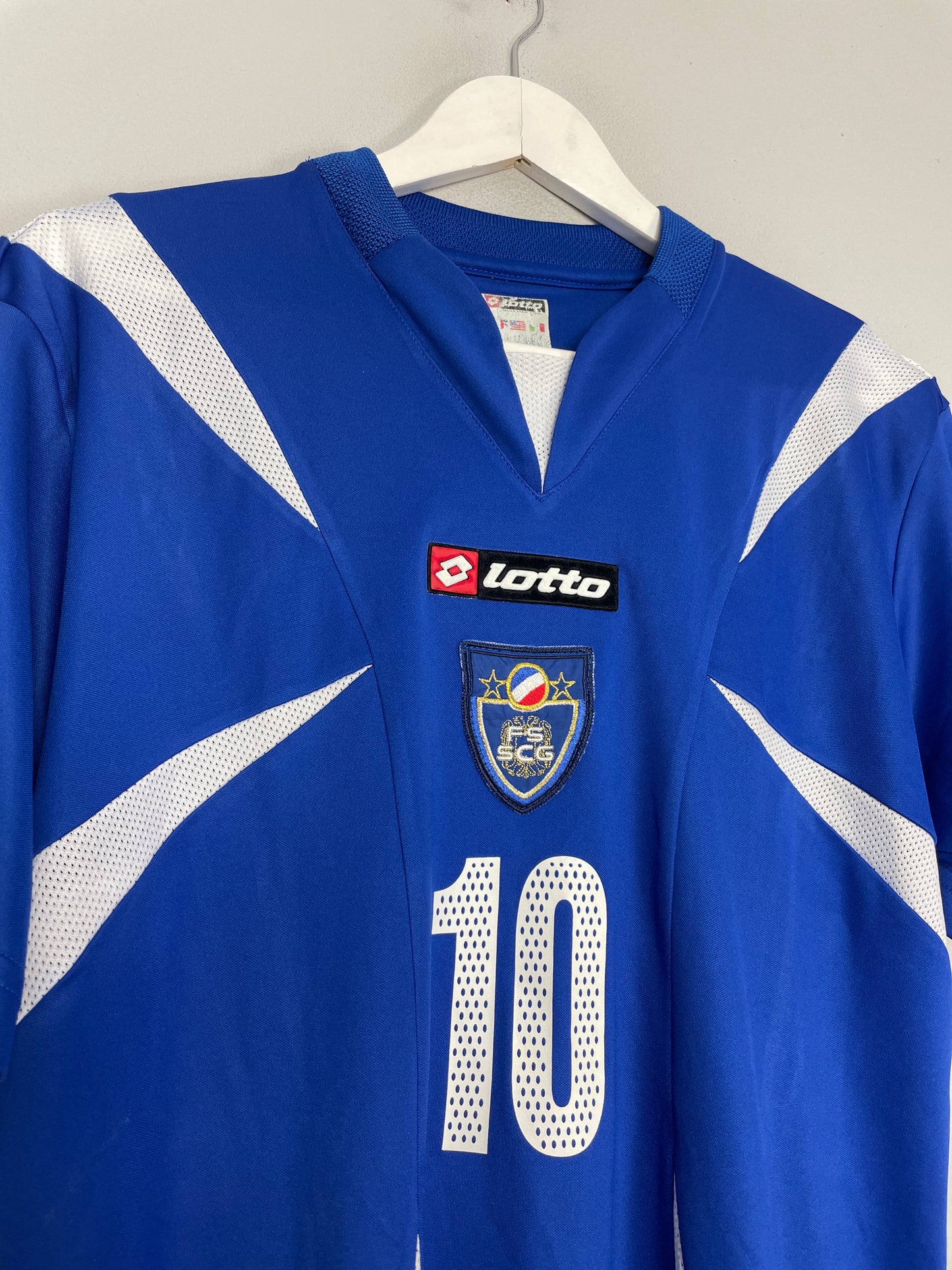 2006/07 SERBIA STANKOVIC #10 HOME SHIRT (M) LOTTO