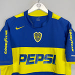 Shop 2004/05 BOCA JUNIORS HOME SHIRT (M) NIKE, classic football shirts, vintage football shirts & retro soccer jerseys at Cult Kits