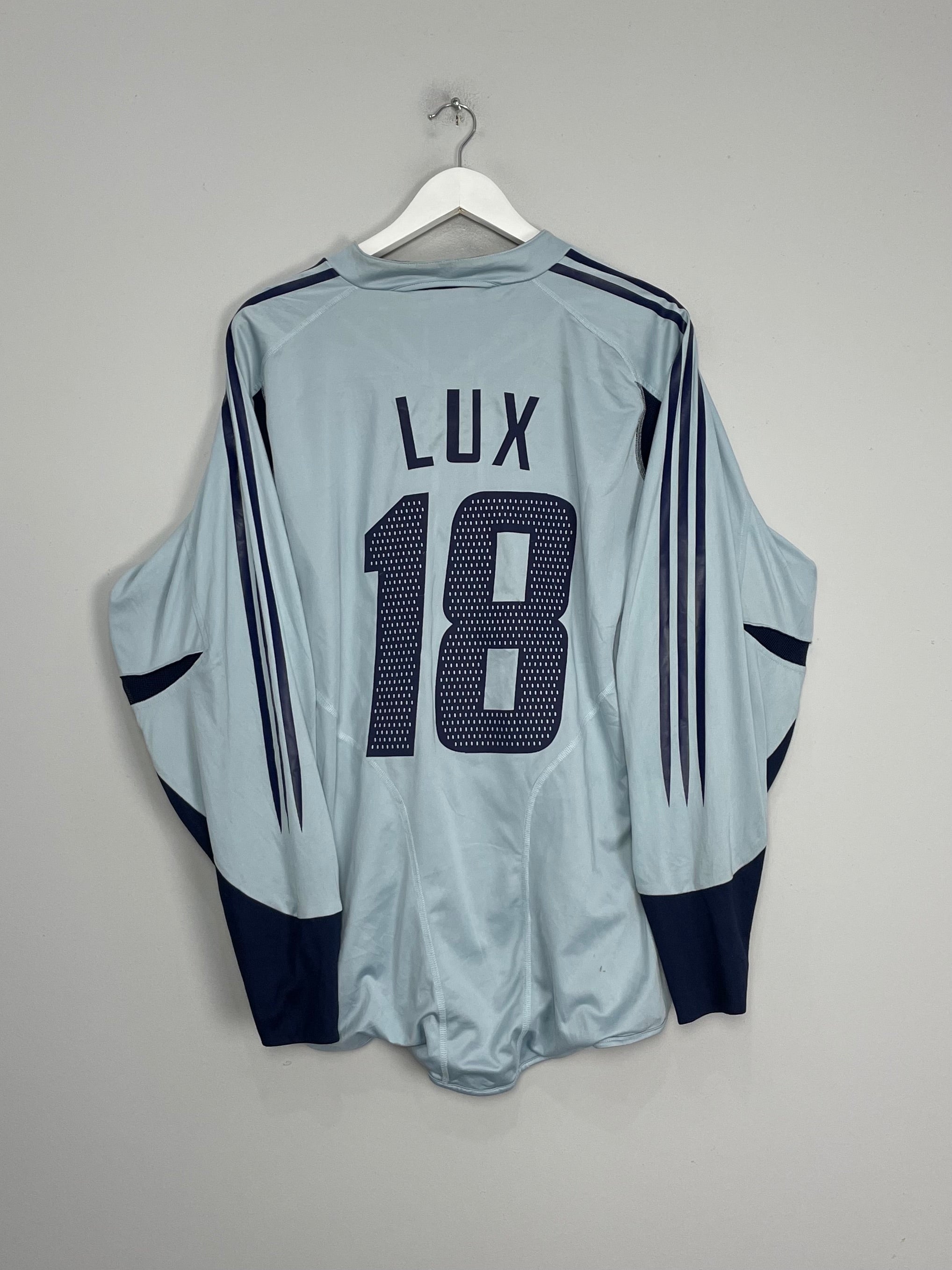 Shop 2004/05 ARGENTINA LUX #18 *PLAYER ISSUE* GK SHIRT (M) ADIDAS, classic football shirts, vintage football shirts & retro soccer jerseys at Cult Kits