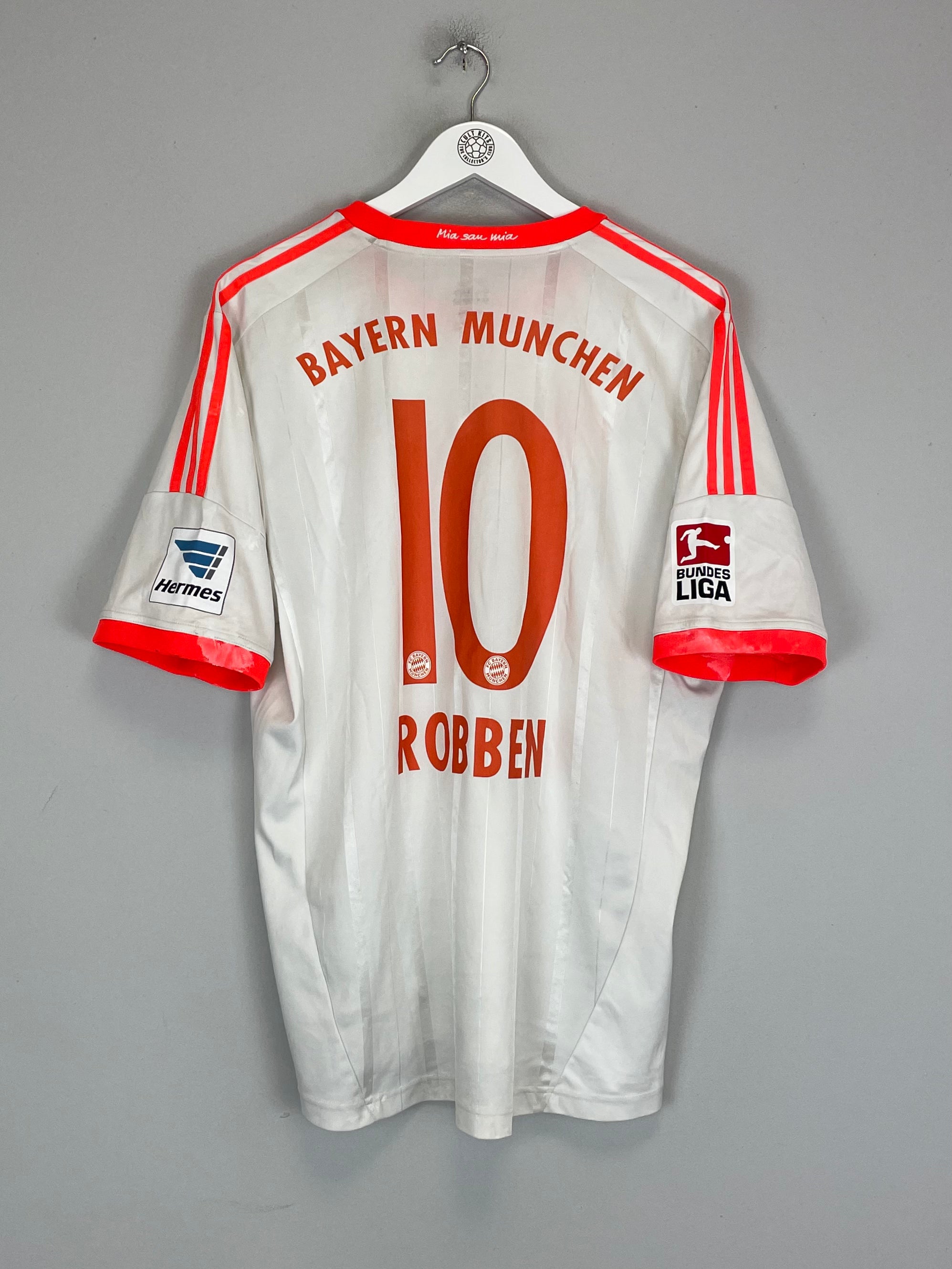 Shop 2012/13 BAYERN MUNICH ROBBEN #10 AWAY SHIRT (XL) ADIDAS, classic football shirts, vintage football shirts & retro soccer jerseys at Cult Kits