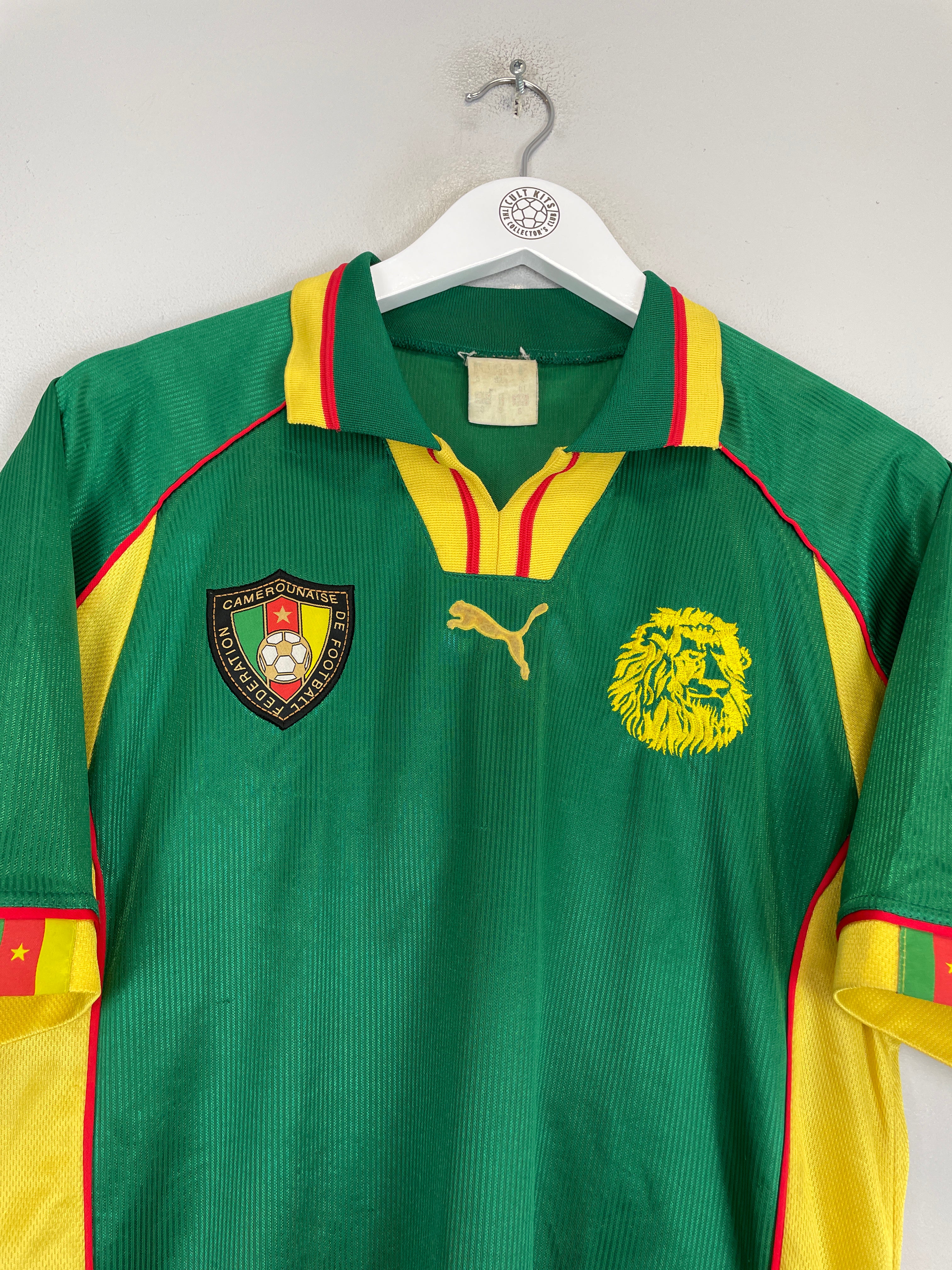 Shop 1998/99 CAMEROON HOME SHIRT (S) PUMA, classic football shirts, vintage football shirts & retro soccer jerseys at Cult Kits