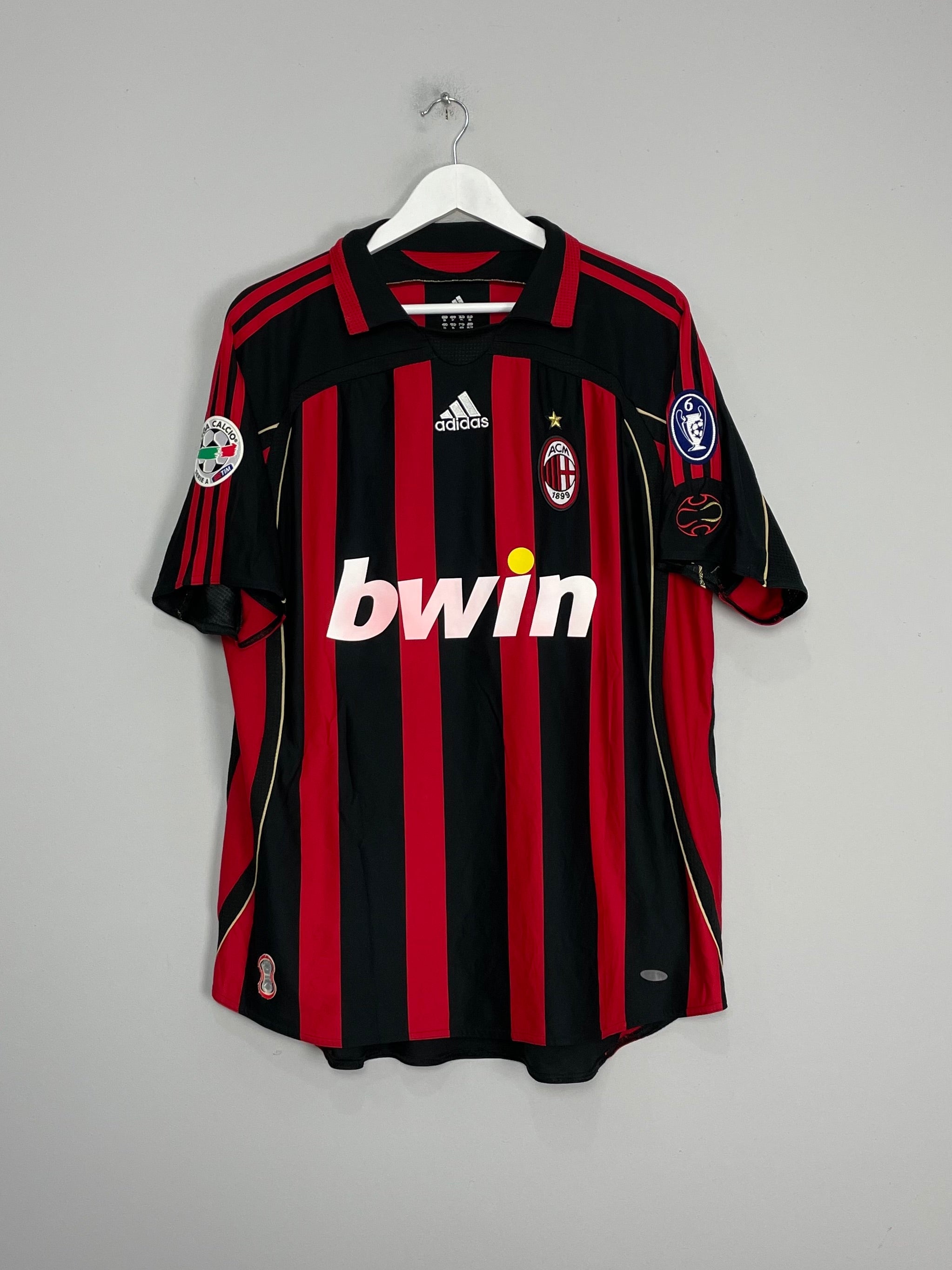 Shop 2006/07 AC MILAN KAKA #22 HOME SHIRT (XL) ADIDAS, classic football shirts, vintage football shirts & retro soccer jerseys at Cult Kits