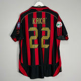 Shop 2006/07 AC MILAN KAKA #22 HOME SHIRT (XL) ADIDAS, classic football shirts, vintage football shirts & retro soccer jerseys at Cult Kits