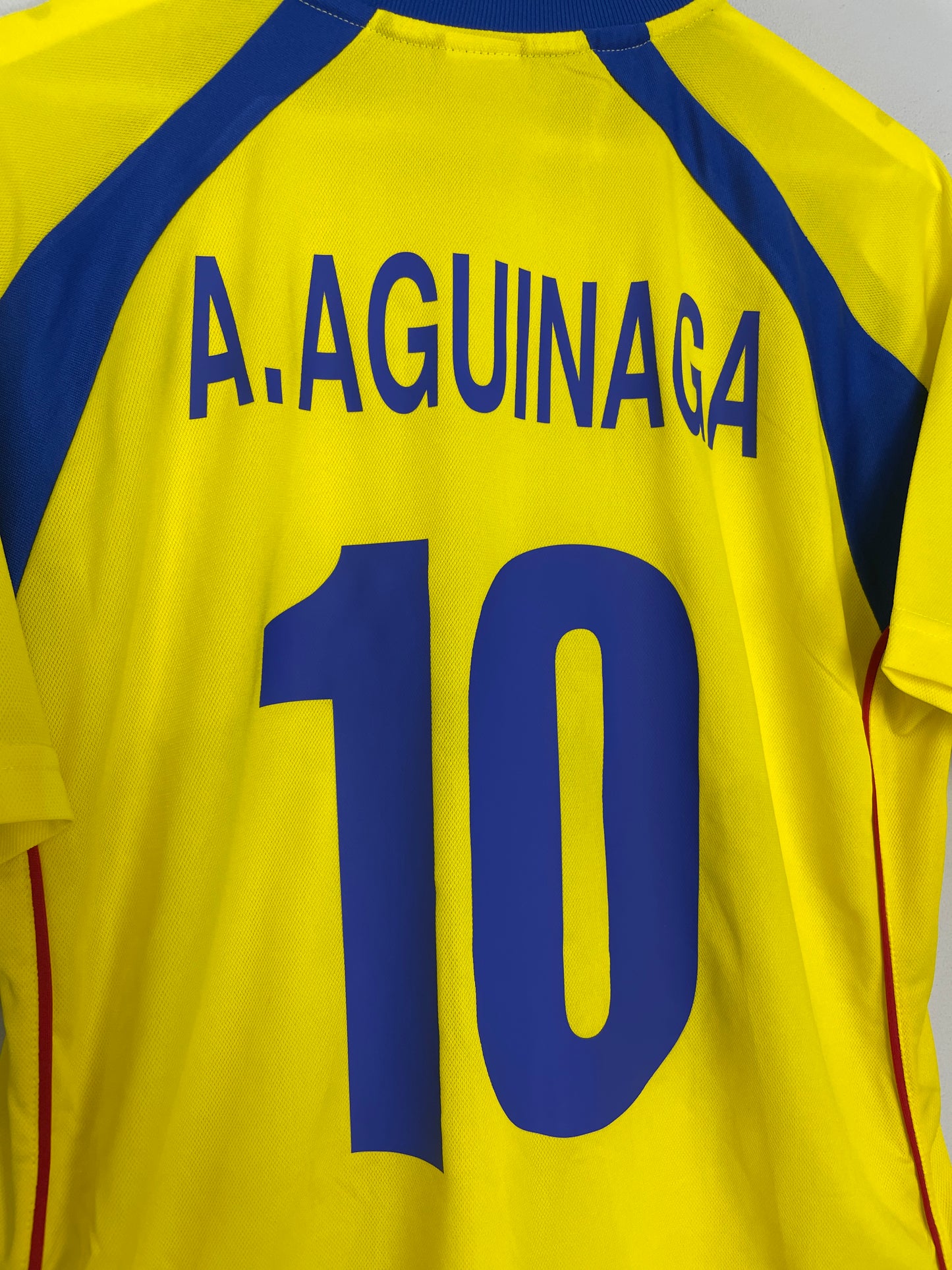 2002/03 ECUADOR A.AGUINAGA #10 HOME SHIRT (L) MARATHON