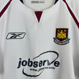 2005/06 WEST HAM AWAY SHIRT (L) REEBOK