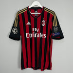 Shop 2013/14 AC MILAN KAKA #22 C/L HOME SHIRT (L) ADIDAS, classic football shirts, vintage football shirts & retro soccer jerseys at Cult Kits
