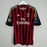 Shop 2013/14 AC MILAN KAKA #22 C/L HOME SHIRT (L) ADIDAS, classic football shirts, vintage football shirts & retro soccer jerseys at Cult Kits