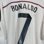 Shop 2014/15 REAL MADRID RONALDO #7 HOME SHIRT (XL) ADIDAS, classic football shirts, vintage football shirts & retro soccer jerseys at Cult Kits