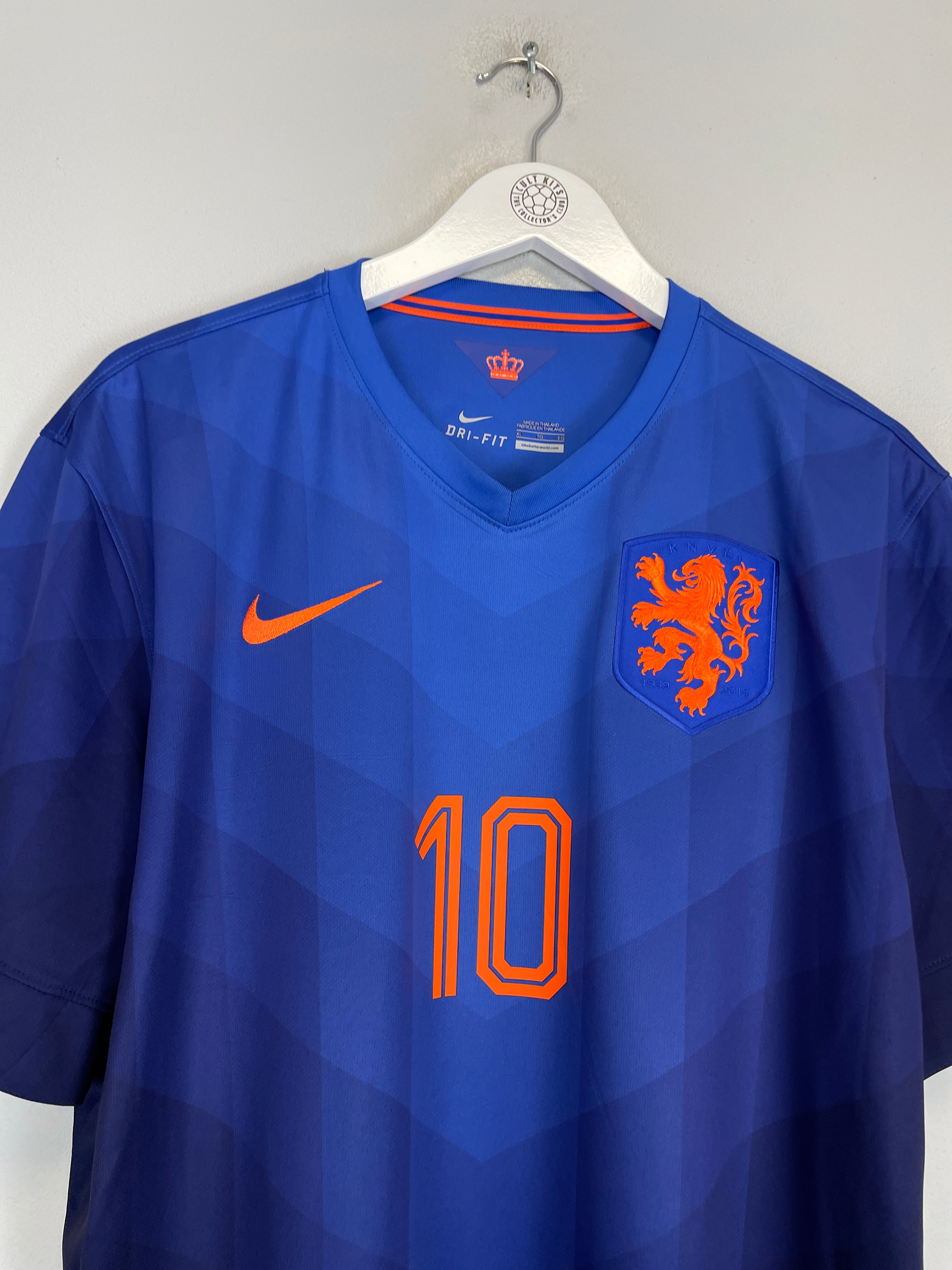 Shop 2014/15 NETHERLANDS SNEIJDER #10 AWAY SHIRT (XL) NIKE, classic football shirts, vintage football shirts & retro soccer jerseys at Cult Kits