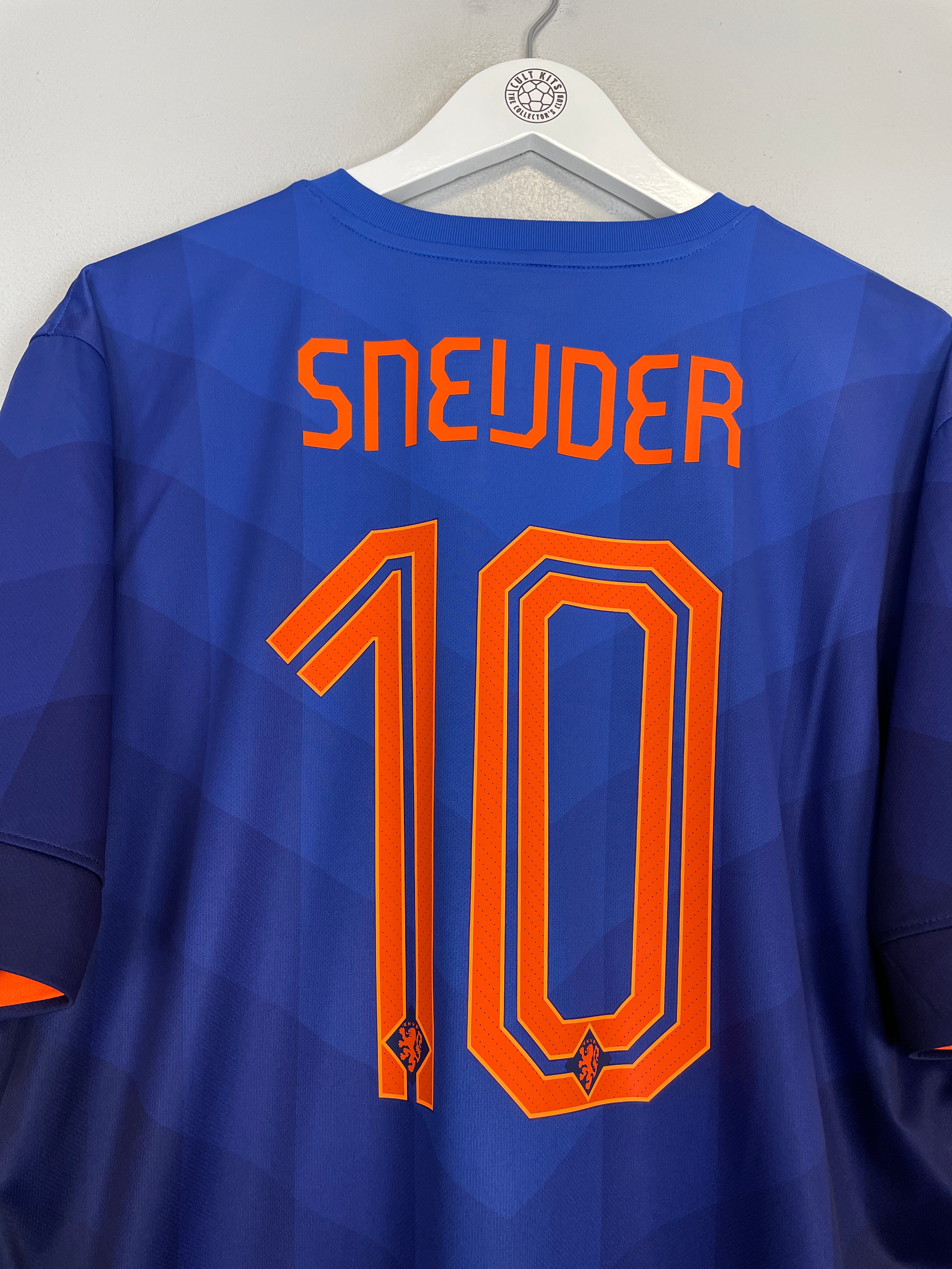 Shop 2014/15 NETHERLANDS SNEIJDER #10 AWAY SHIRT (XL) NIKE, classic football shirts, vintage football shirts & retro soccer jerseys at Cult Kits