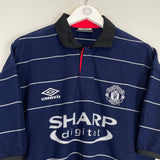 Shop 1999/00 MANCHESTER UNITED KEANE #16 AWAY SHIRT (M) UMBRO, classic football shirts, vintage football shirts & retro soccer jerseys at Cult Kits