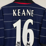 Shop 1999/00 MANCHESTER UNITED KEANE #16 AWAY SHIRT (M) UMBRO, classic football shirts, vintage football shirts & retro soccer jerseys at Cult Kits