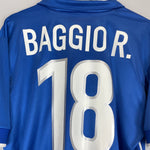 Shop 1997/98 ITALY R.BAGGIO #18 HOME SHIRT (L) NIKE, classic football shirts, vintage football shirts & retro soccer jerseys at Cult Kits