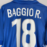 Shop 1997/98 ITALY R.BAGGIO #18 HOME SHIRT (L) NIKE, classic football shirts, vintage football shirts & retro soccer jerseys at Cult Kits