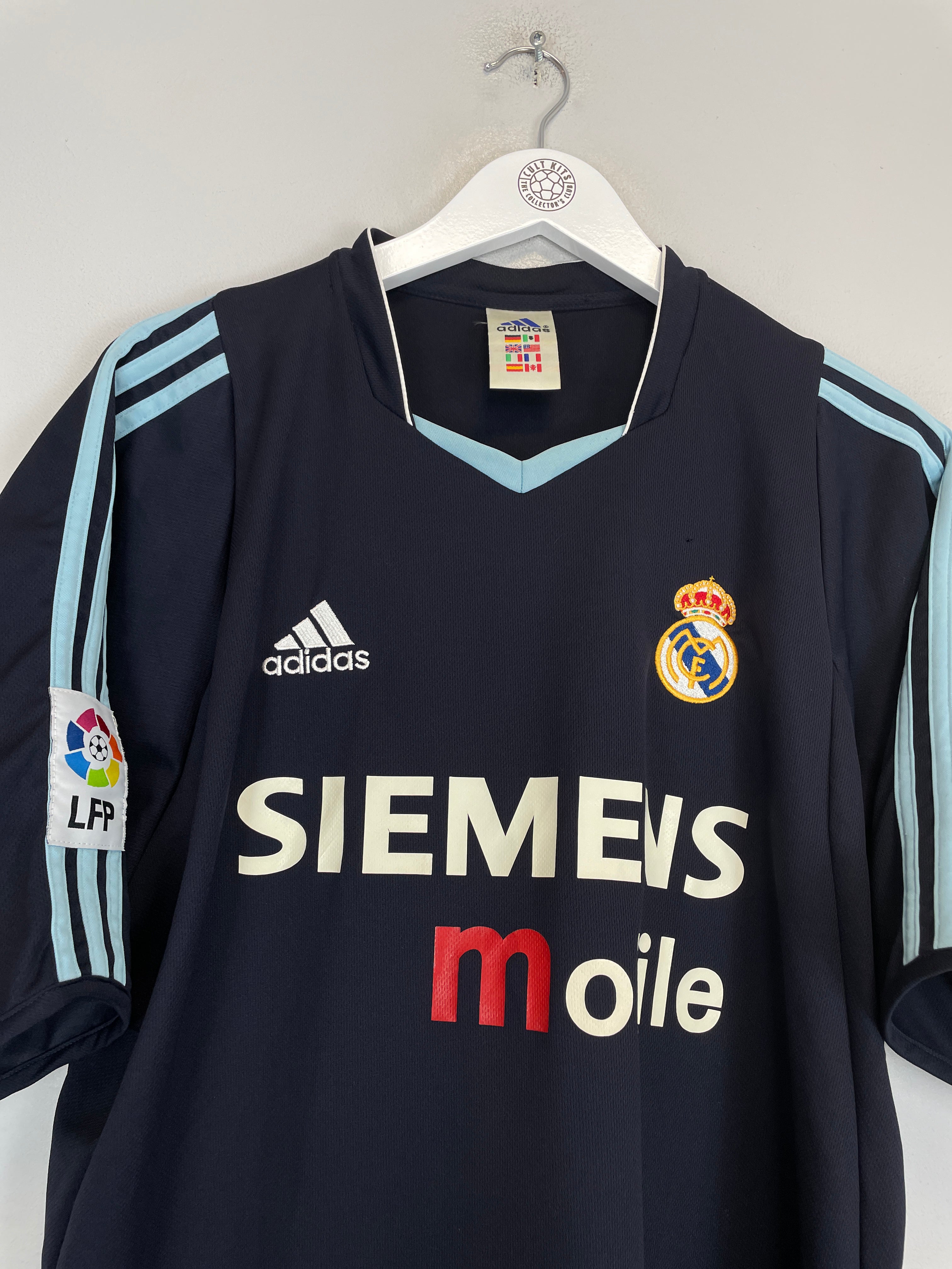 Shop 2003/04 REAL MADRID ZIDANE #5 AWAY SHIRT (XL) ADIDAS, classic football shirts, vintage football shirts & retro soccer jerseys at Cult Kits